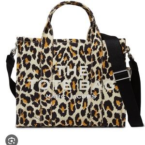 Marc Jacob’s The Tote, medium, leopard print canvas, WITHOUT original strap.